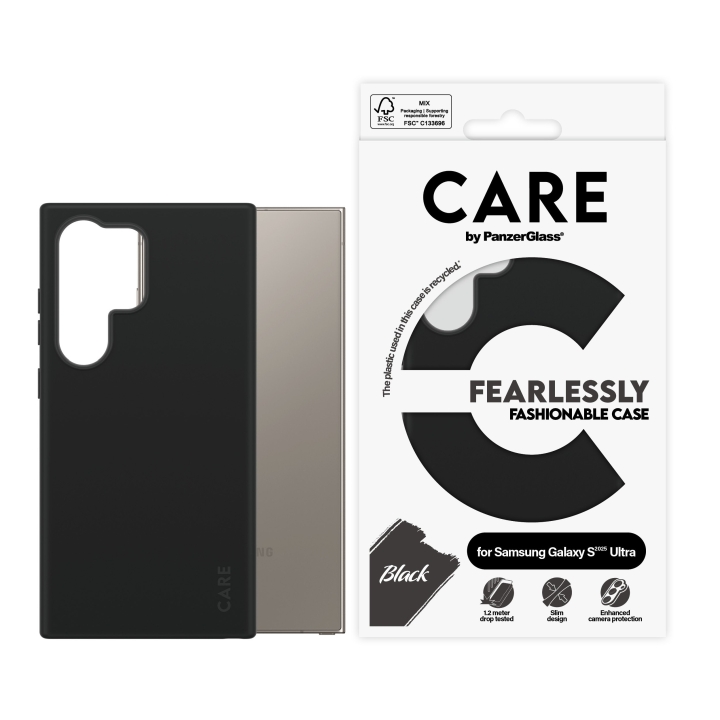 PanzerGlass CARE by PanzerGlass - Moderiktigt fodral Svart Samsung Galaxy S25 Ultra