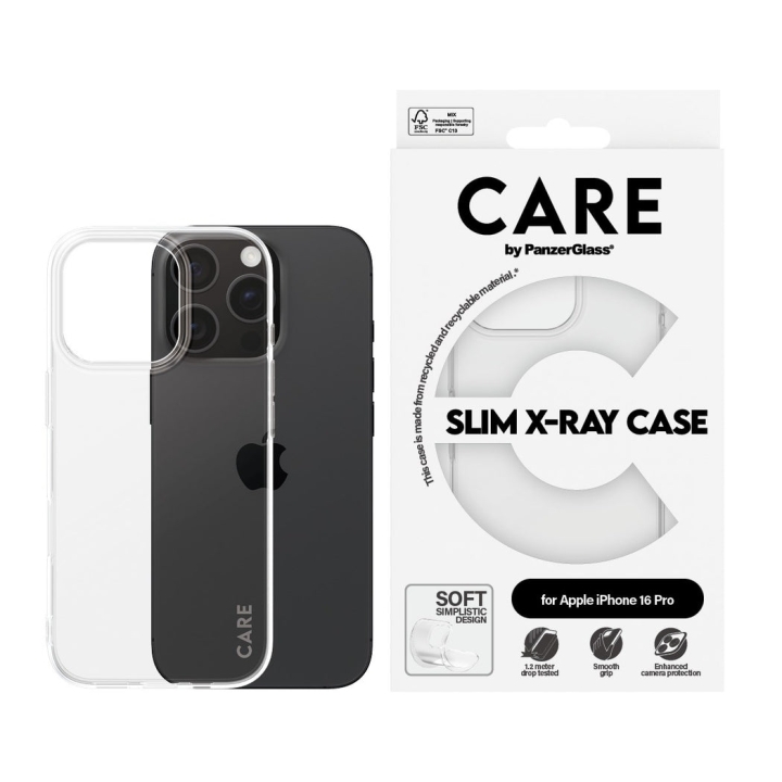 CARE by PanzerGlass - Fodral - Transparent - iPhone 16 Pro