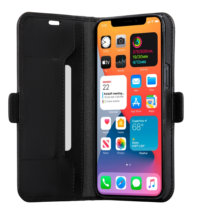 dbramante1928 Copenhagen Slim Flip-fodral - Svart - iPhone 12 Pro Max