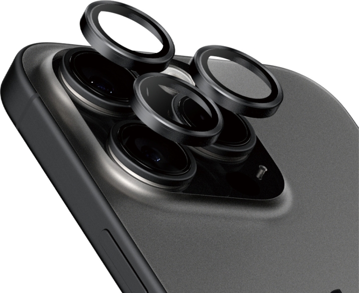 PanzerGlass Hoops kameralinsskydd, iPhone 15 Pro / 15 Pro Max