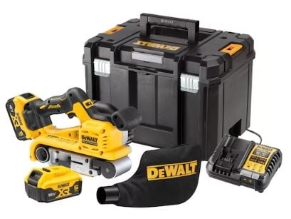 DeWALT 18V XR Bandslip med batteri och laddare (2X 5,0AH batteri och laddare)