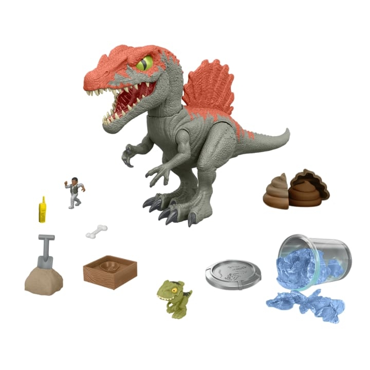 Jurassic World Crushivores Spinosaurus burkraschare (HTP71)