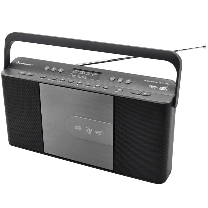 Soundmaster Bärbar radio med snabbval och CD-spelare