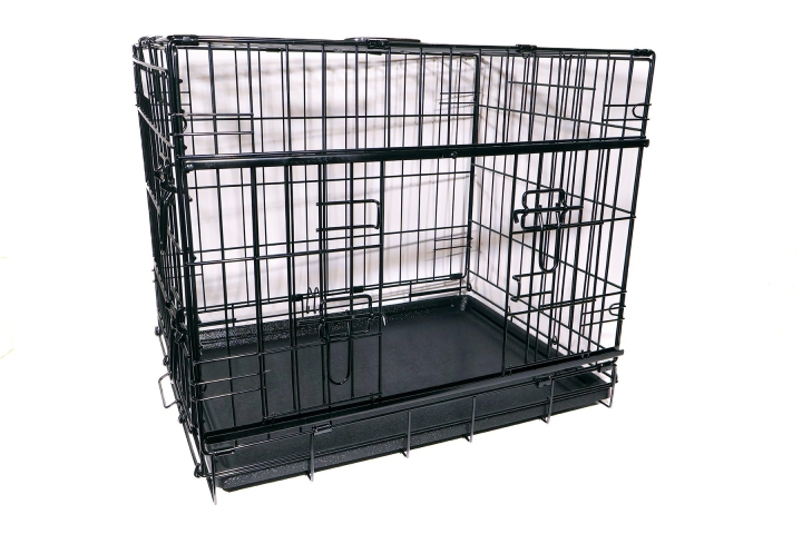active canis Premium skjutdörrsbur - Svart - 61 x 46 x 51