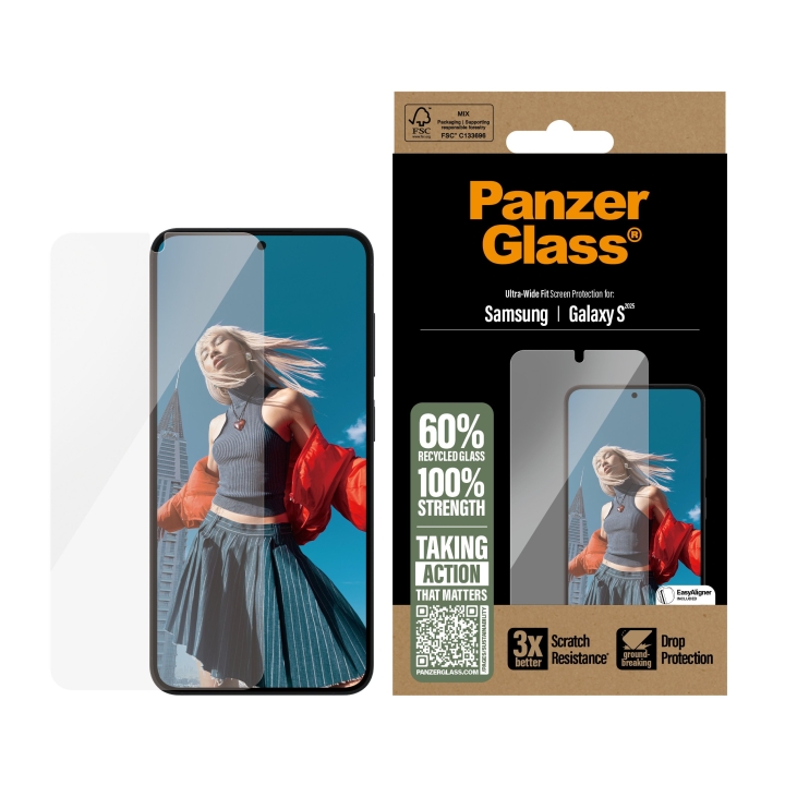 PanzerGlass - Skärmskydd Galaxy S25, UWF