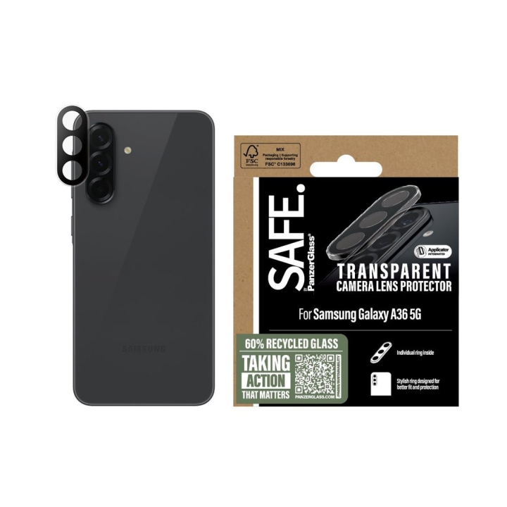 PanzerGlass - SAFE Kameralinsskydd TRNSP Galaxy new A36