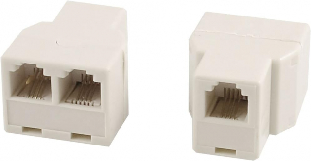 RJ11 Splitter 1-2st nätverksuttag
