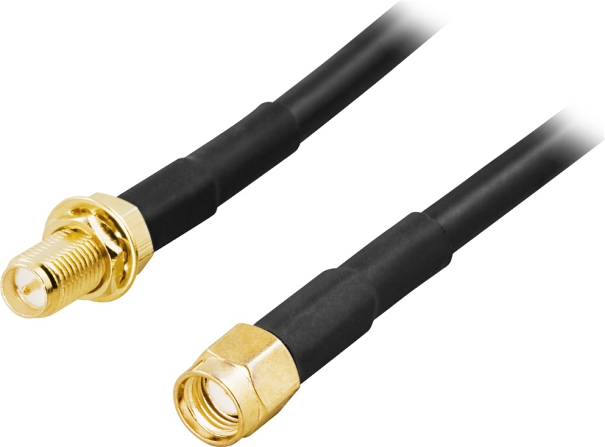 Antennkabel, RP-SMA hane - RP-SMA hona, 2m (SMA-FM200)