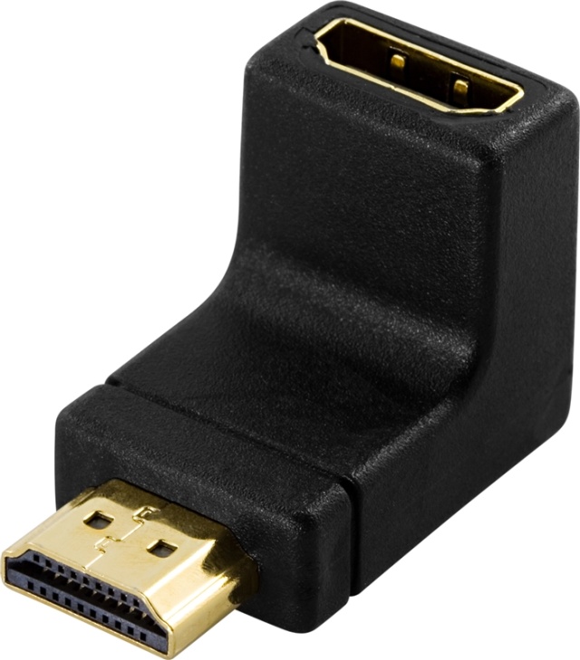 DeLOCK HDMI-adapter, 19-pin ha till ho, vinklad (65071)