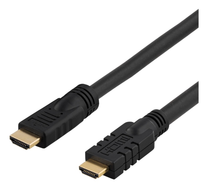 DELTACO HDMI-kabel, aktiv, ha-ha, 1080p, v1.4, 15m, svart (HDMI-1150)