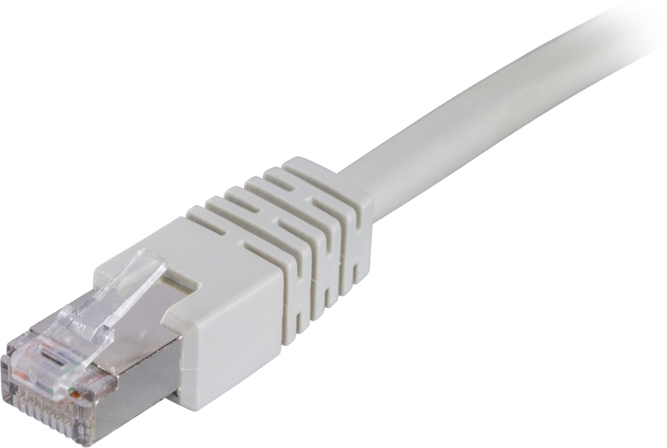 DELTACO F/UTP Cat6 patchkabel 1m, grå (STP-61)