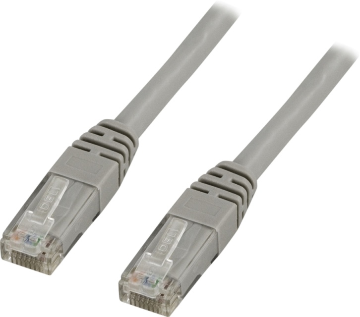 DELTACO U/UTP Cat6 patchkabel 10m, grå (TP-610)