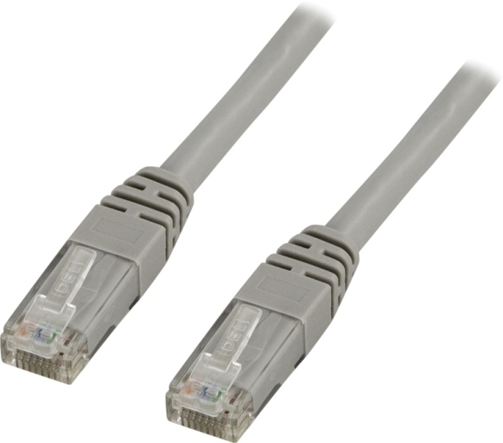 DELTACO U/UTP Cat6 patchkabel 50m, grå (TP-650)