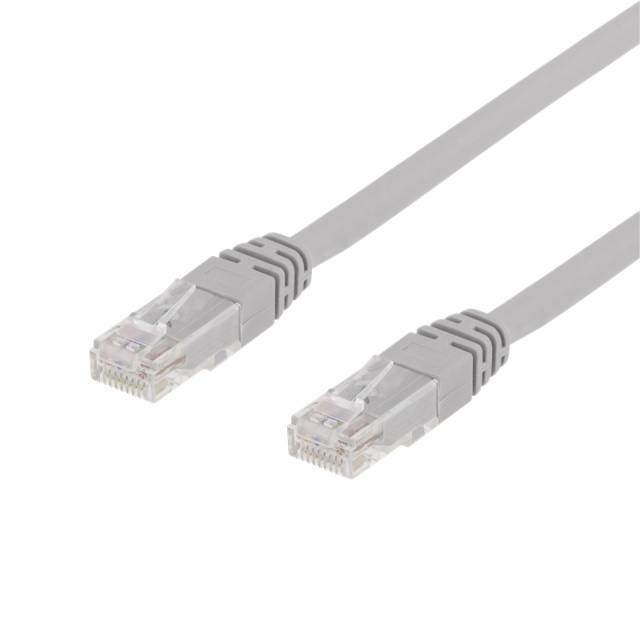DELTACO UTP Cat6 patchkabel 15m, grå (TP-615)