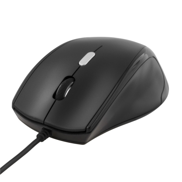 DELTACO optisk mus, 3 knappar med scroll, USB, svart (MS-774)