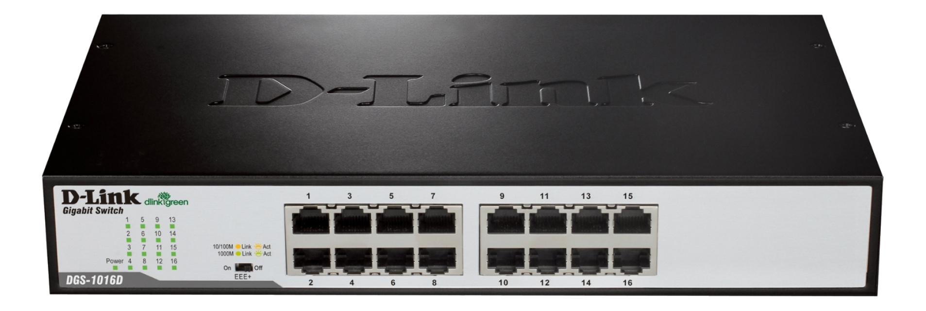 D-Link switch, 16x10/100/1000Mbps, RJ45 (DGS-1016D)