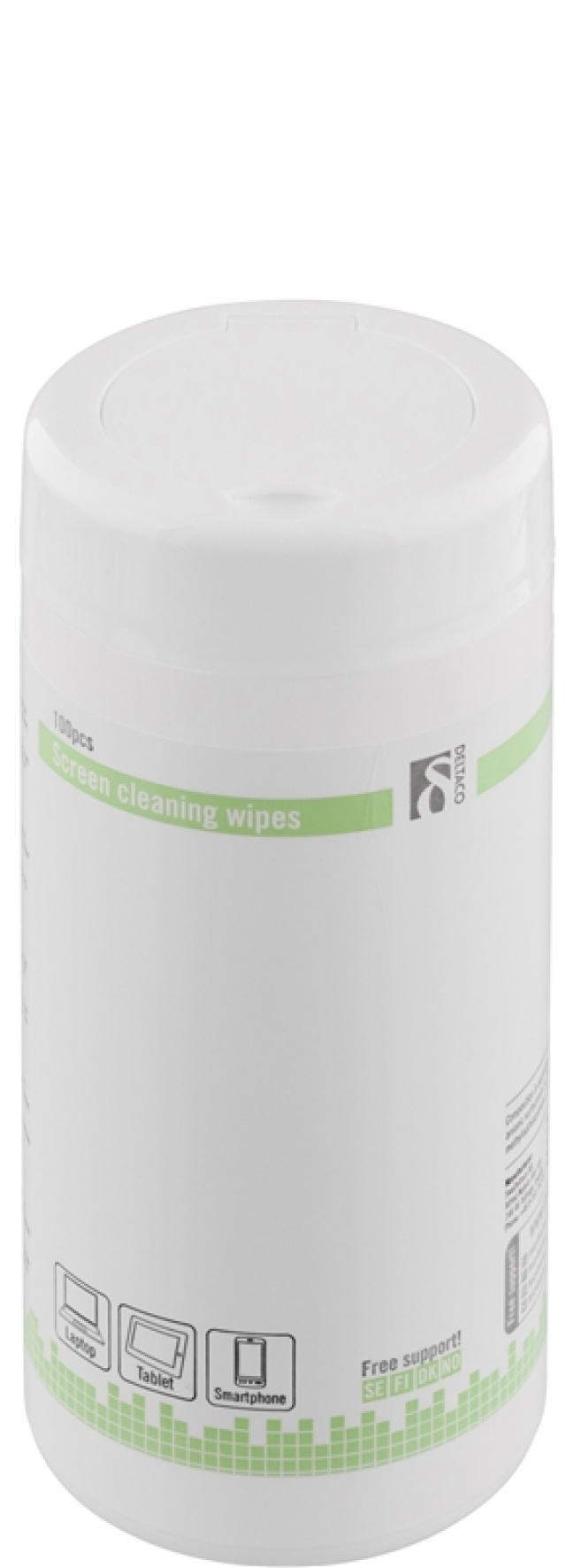 e5 våtservetter, för rengöring av bildskärmar, 100 stora våtservetter (CK1003)