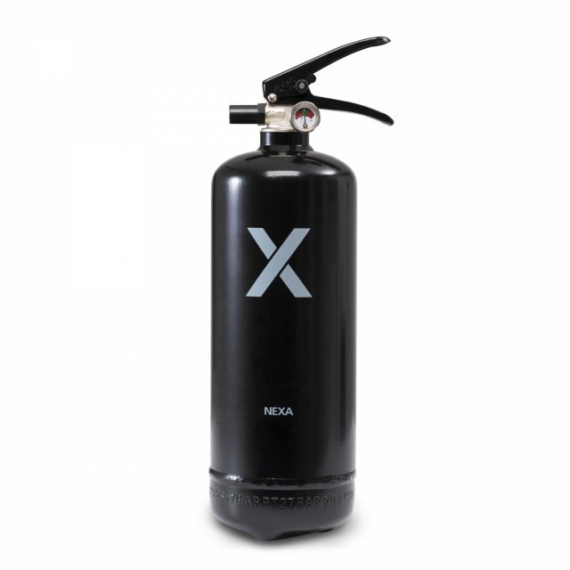 Nexa brandsläckare, 2 Kg ABC-pulver (Svart)