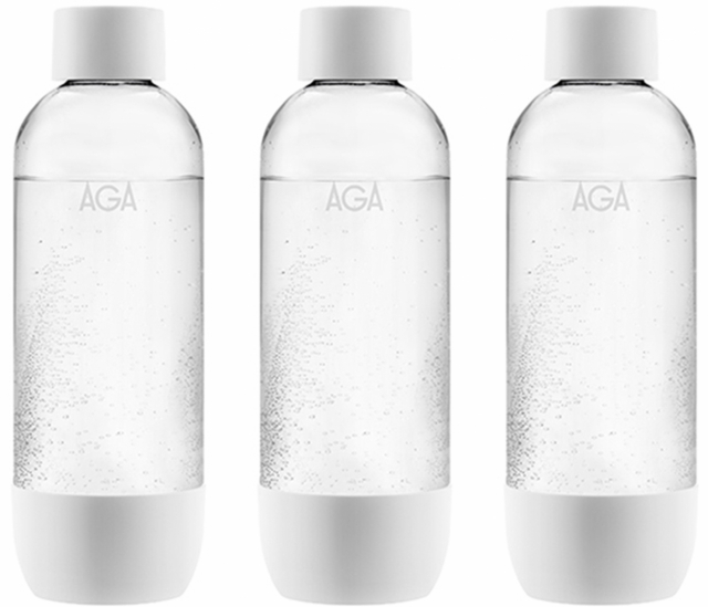3-pack AGA AQVIA PET-flaska, 1L (Vit)