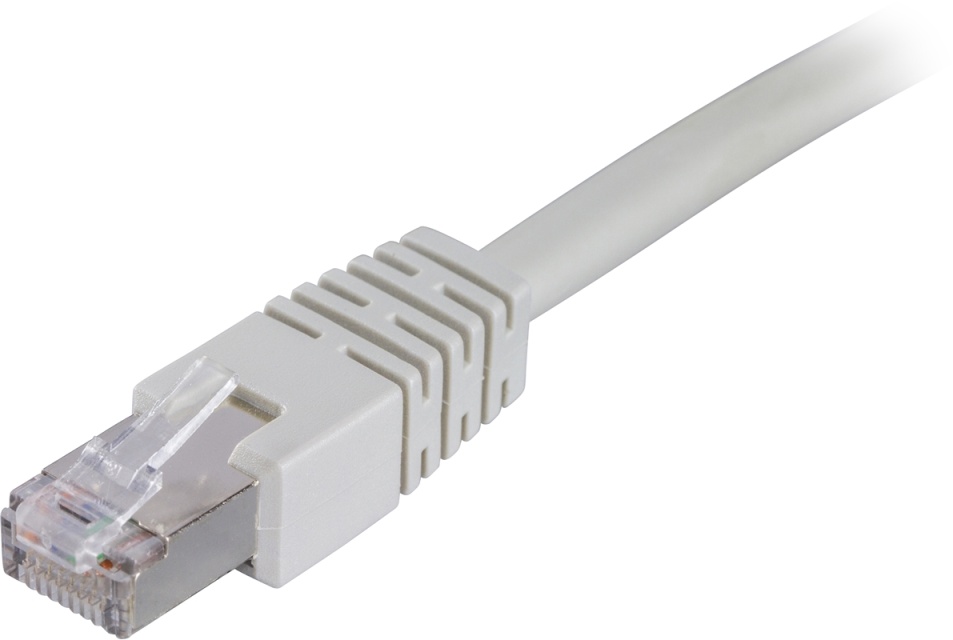 DELTACO F/UTP Cat6 patchkabel, 1,5m, grå (STP-611)