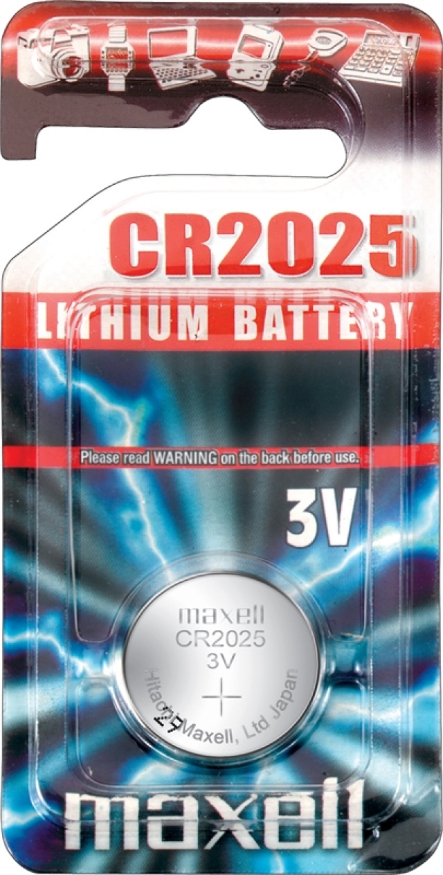 Maxell, Knappcellsbatteri, 1-pack (CR2025)