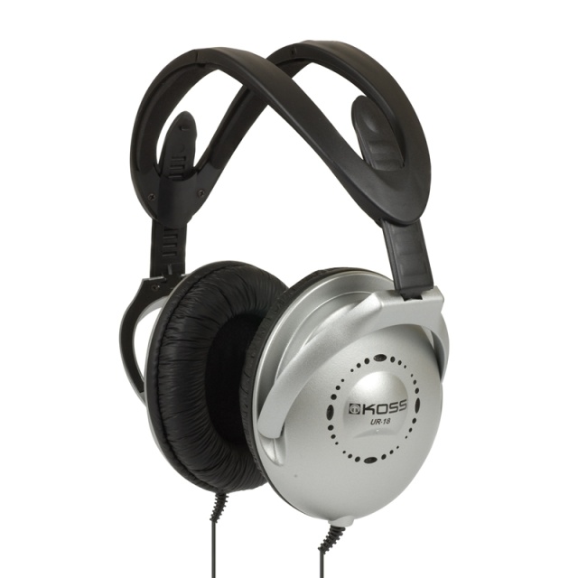 Koss Hörlur UR18 Over Ear Silver