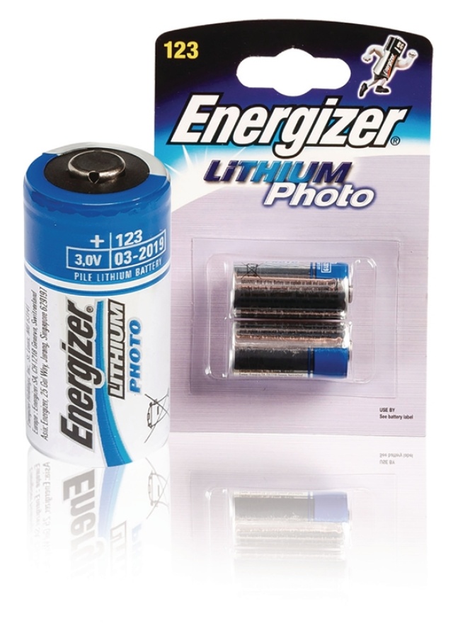 Energizer 2x Lithium 3V batteri EL123 FSB2 (628289)