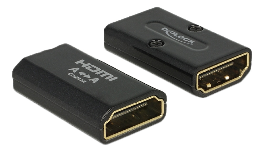 DeLOCK HDMI-adapter, 19-pin ho-ho, guldpläterad, 3840x216