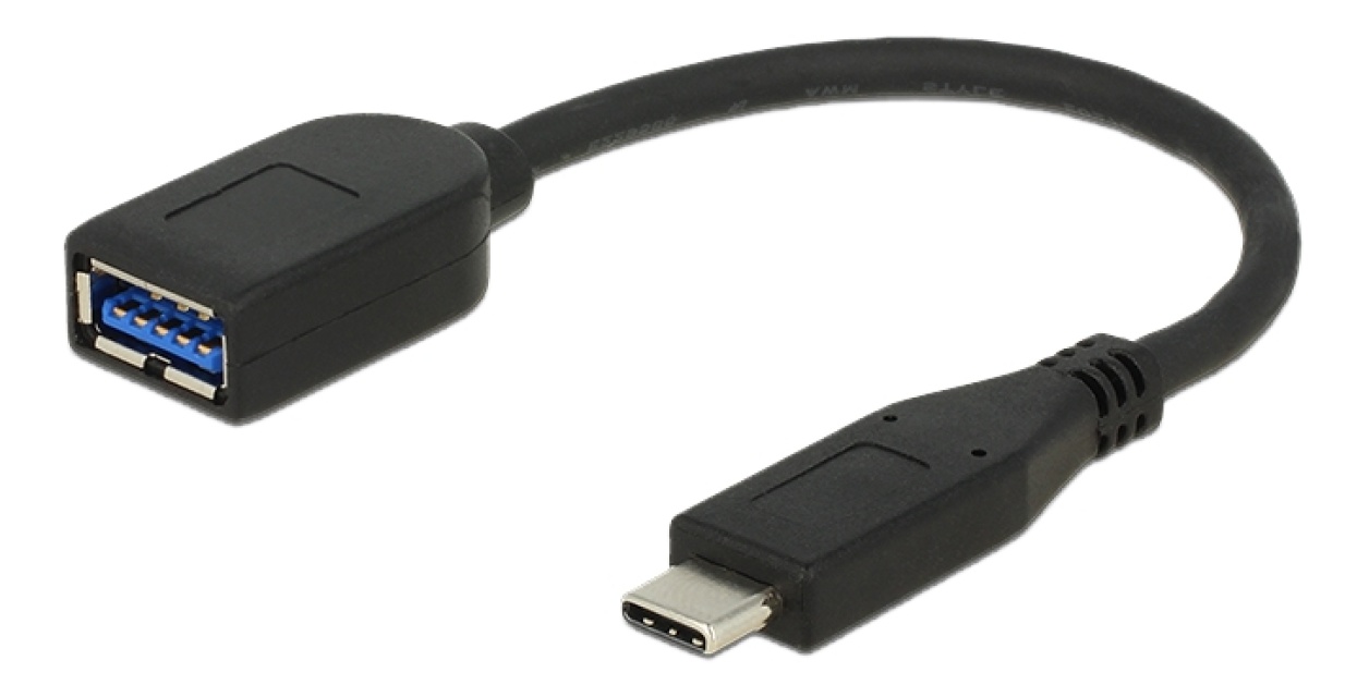 DeLOCK USB Typ C ha till USB Typ A ho adapter, USB 3.1 gen 2, 0,10m, s