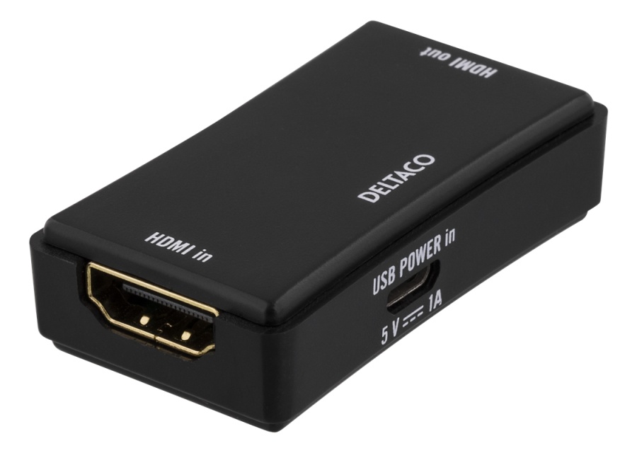 HDMI-förlängare, Ultra HD30/60Hz, 25m, HDCP 2.2, svart