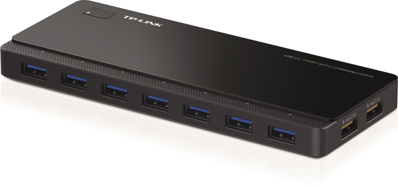 TP-Link UH720, USB 3.0 hubb med 7 portar, 2xladdningsportar