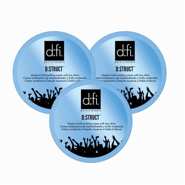 D:fi 3-pack D:fi D:struct Molding Cream Blå Stor 150g