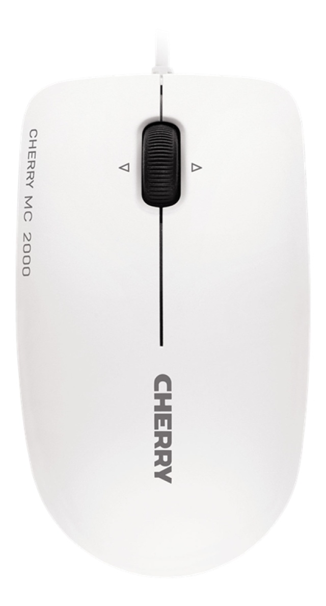 Cherry MC 2000 Corded Mouse, USB, 1600dpi, symmetrisk, ljusgrå