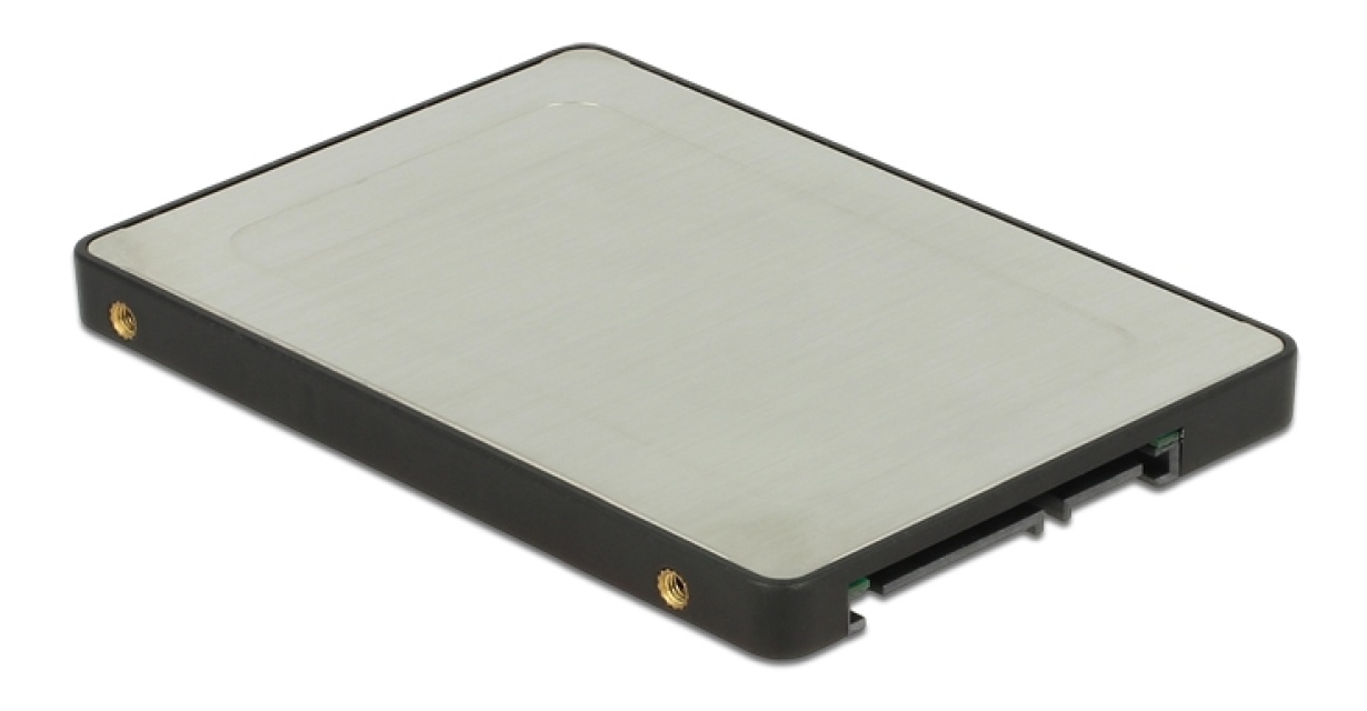 DeLOCK 2,5" internt kabinett, M.2 SATA - SATA22-pin, svart