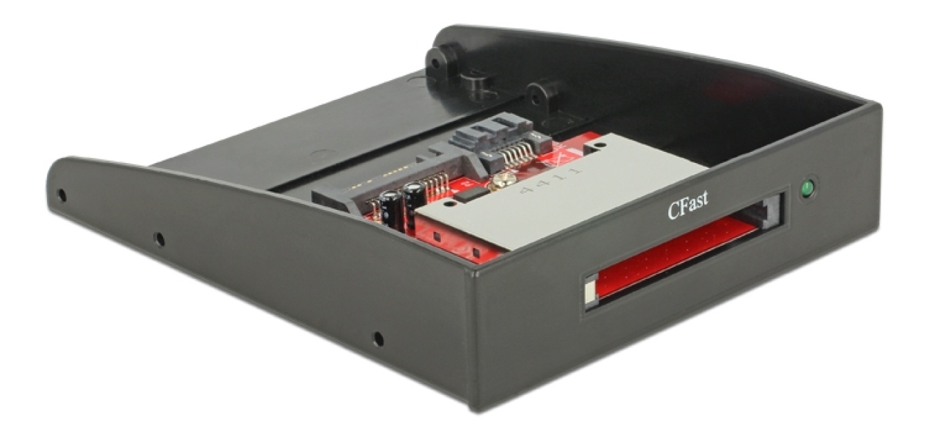 DeLOCK SATA-kortlässare för CFast-kort, 3,5", 1xSATA 7+15-pin