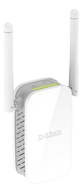D-Link N300 Wi-Fi Range Extender,upp till 300 Mbps,10/100 Ethernet,vit,Fyndvara