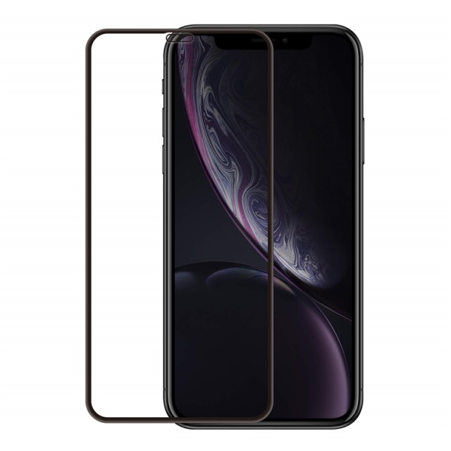 Gear Skärmskydd 3D Platinum Kurvat Glas Svart Ram - iPhone XR / 11