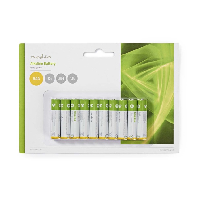 Nedis Alkaline Batteri AAA | 1.5 V DC | 10-Pack