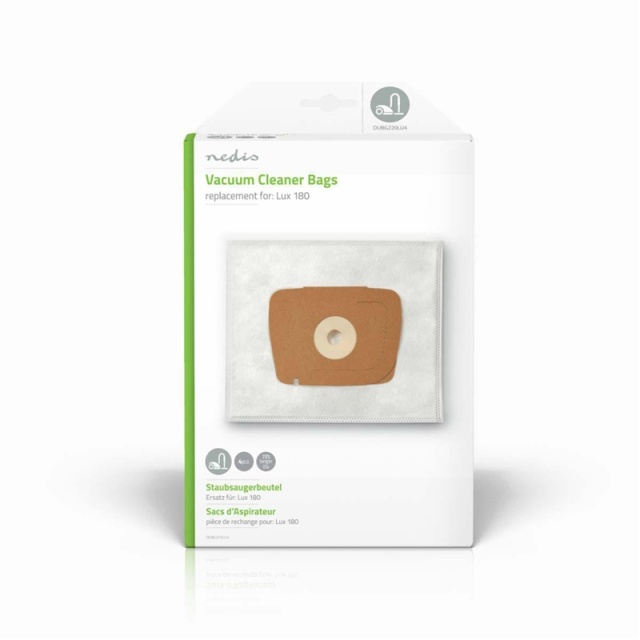 Nedis Dammsugarpåse | 4 st. | Syntetisk | Säljs mest för: Lux 180 | Vit