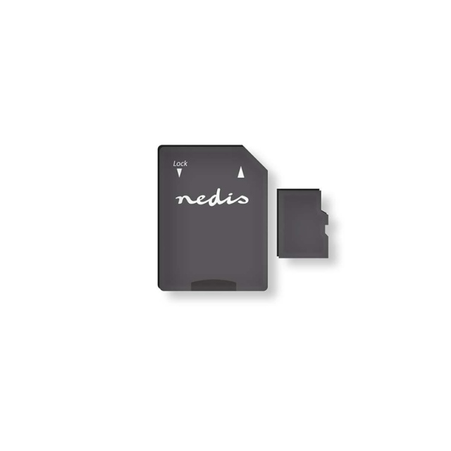 Nedis microSD-minneskort | microSDHC | 32 GB | Skrivhastighet: 90 MB/s | Läshastighet: 45 MB/s | UHS-I | SD-adapter ingår