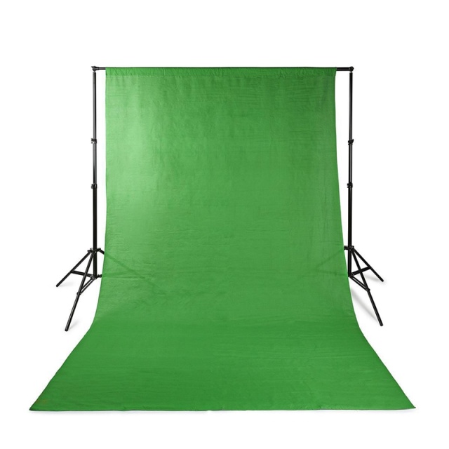 Nedis Foto Studio Bakgrund Set | 1,90 x 2,95 m | Resväska ingår | Tripod ingår | Svart | 1 st