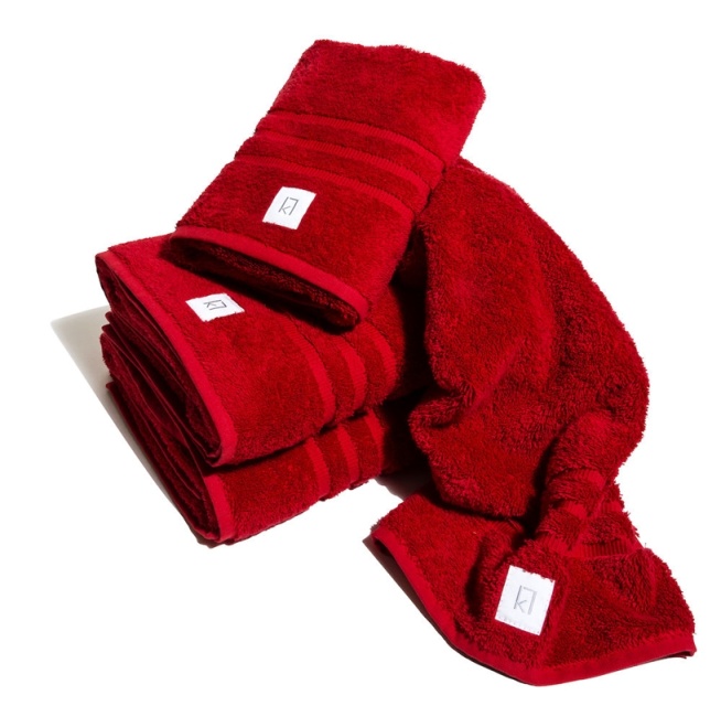 Kosta Linnewäfveri Frottéset Röd