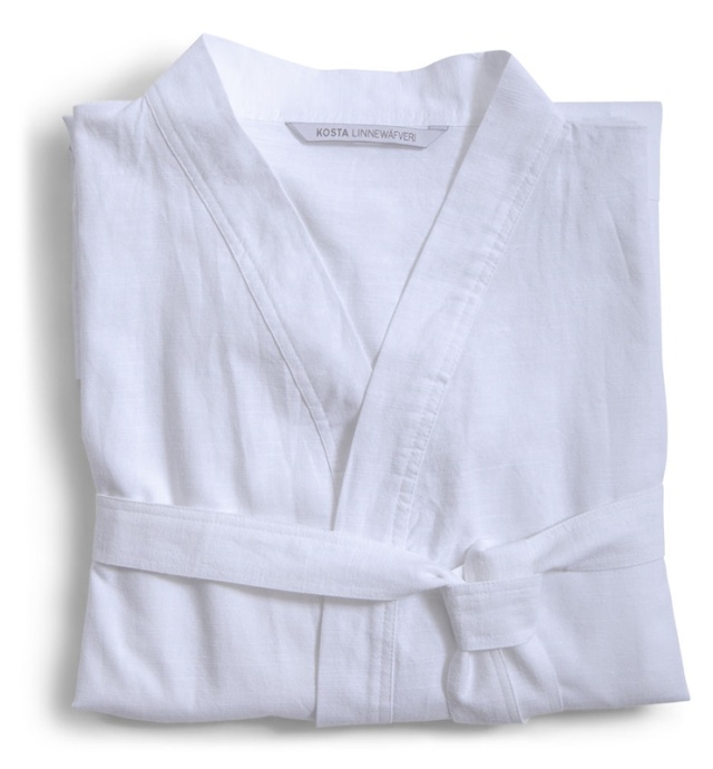 Kosta Linnewäfveri Spa Robe, Vit, S/M
