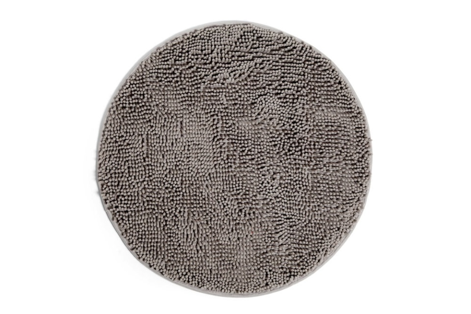 Lord Nelson Badrumsmatta Rund Grå 70cm