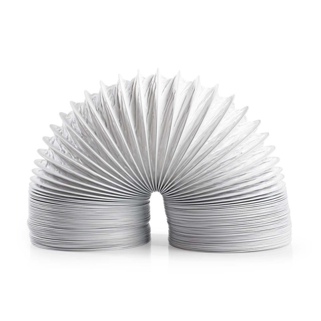 Nedis Luft Utloppsslang PVC | 100 mm | 3.00 m | Passar till: Air Ventilation / Tumble Dryers | Vit