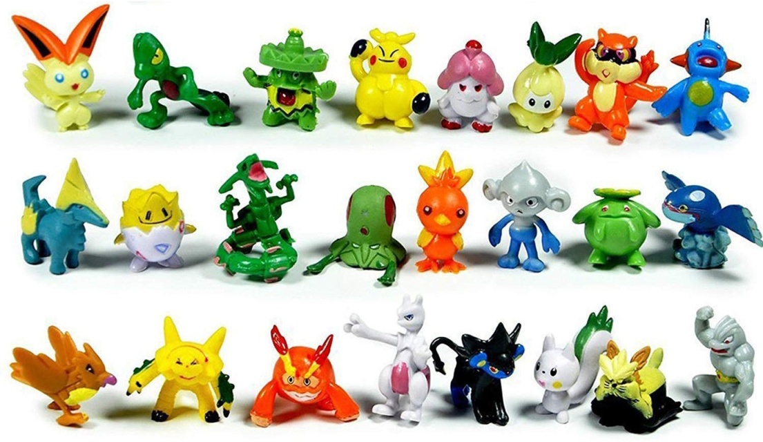 24st söta och färgglada pokémonfigurer