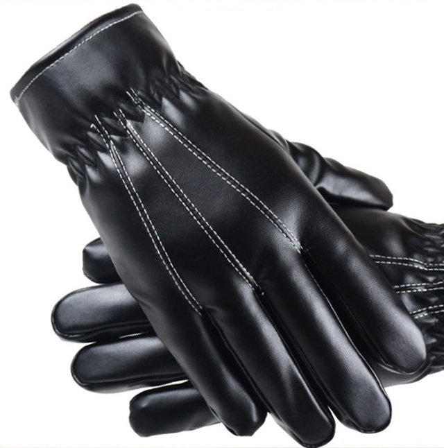 Läderhandskar med touchfunktion, One Size