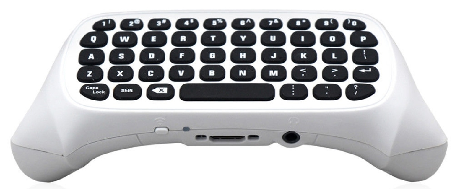 Tangentbord till Xbox One S-kontroll, Vit