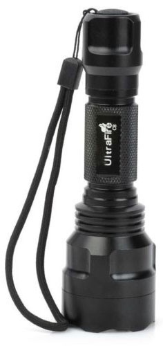 UltraFire Ficklampa 400lm, Svart