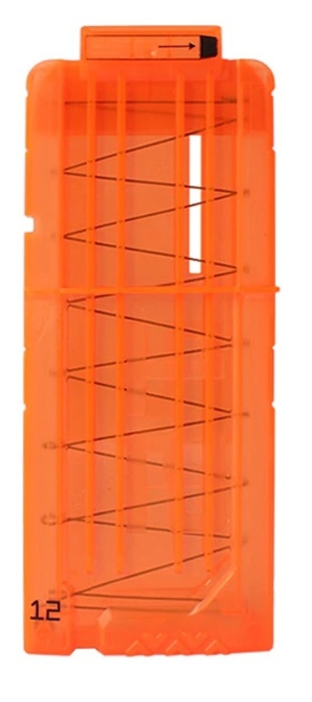 Magasin till Nerf, 12 skott, Orange